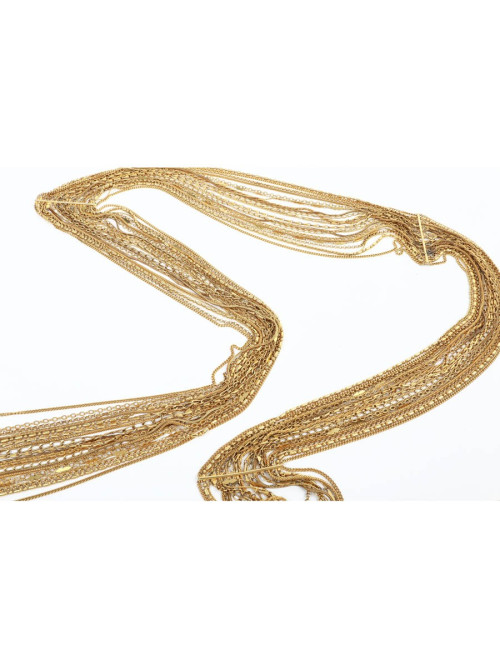 CHANEL gilded multichain belt-necklace