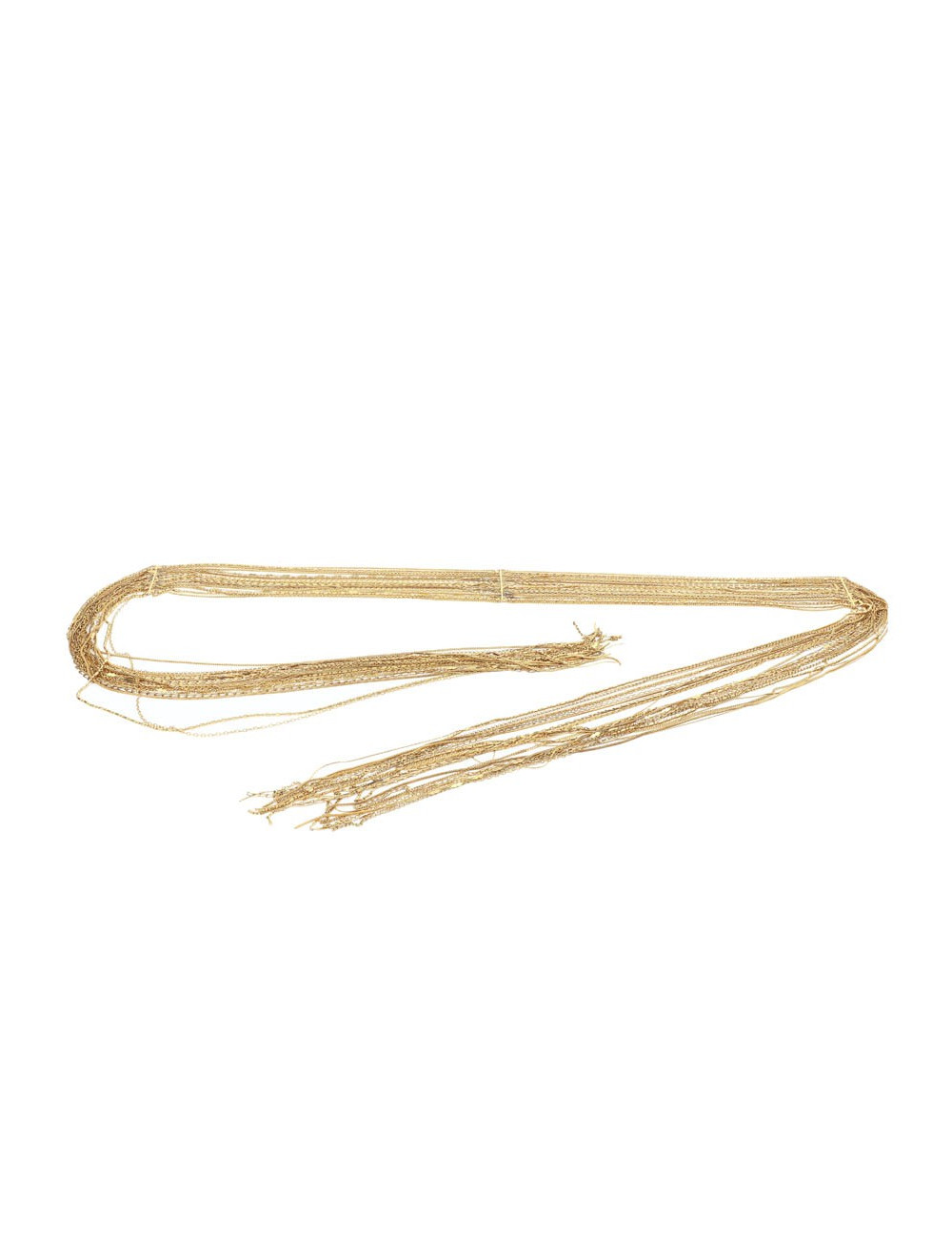 CHANEL gilded multichain belt-necklace