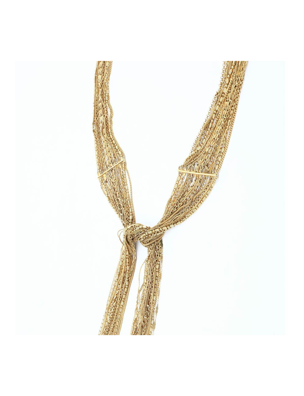 CHANEL gilded multichain belt-necklace