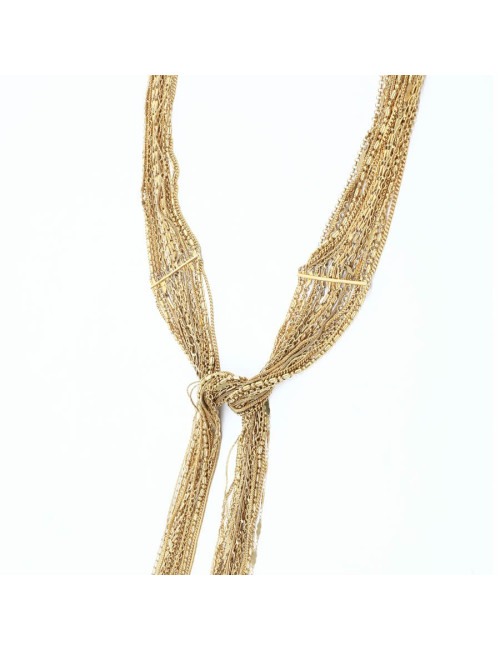 CHANEL gilded multichain belt-necklace