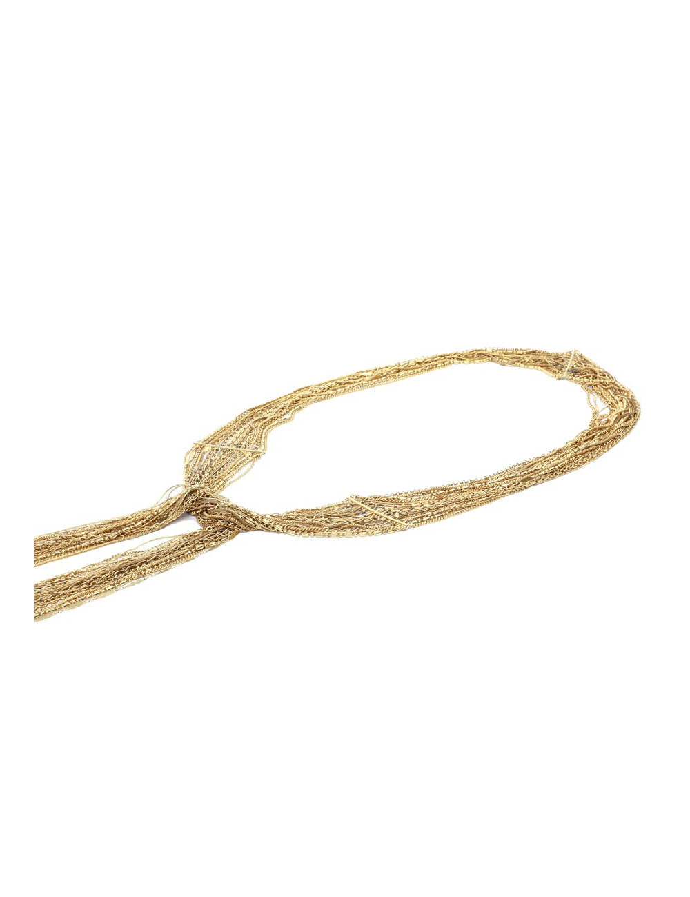 CHANEL gilded multichain belt-necklace