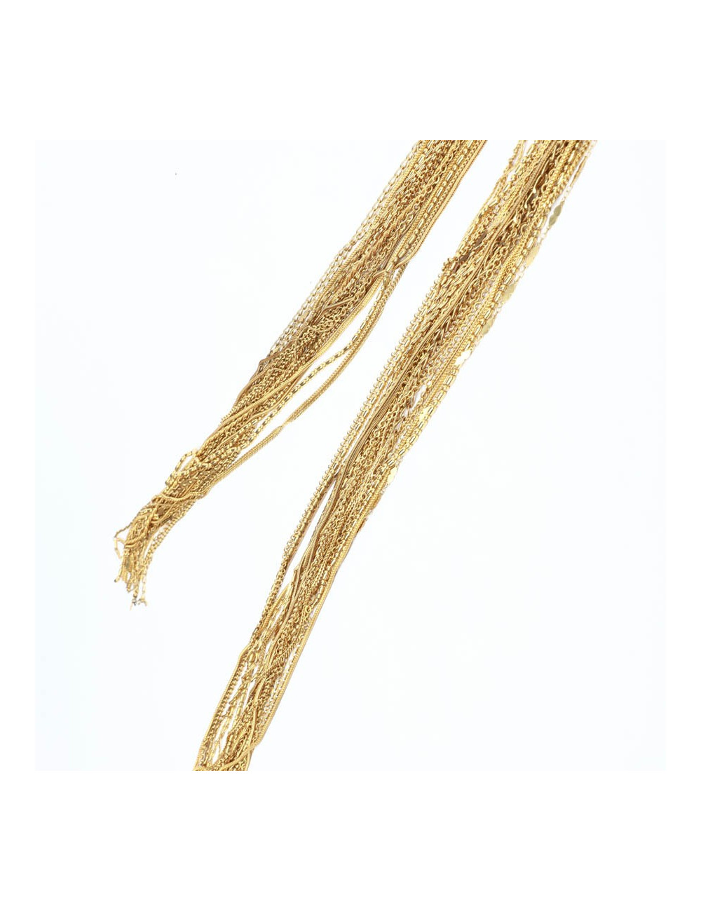 CHANEL gilded multichain belt-necklace