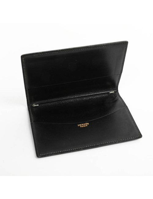 HERMES black Box leather agenda cover