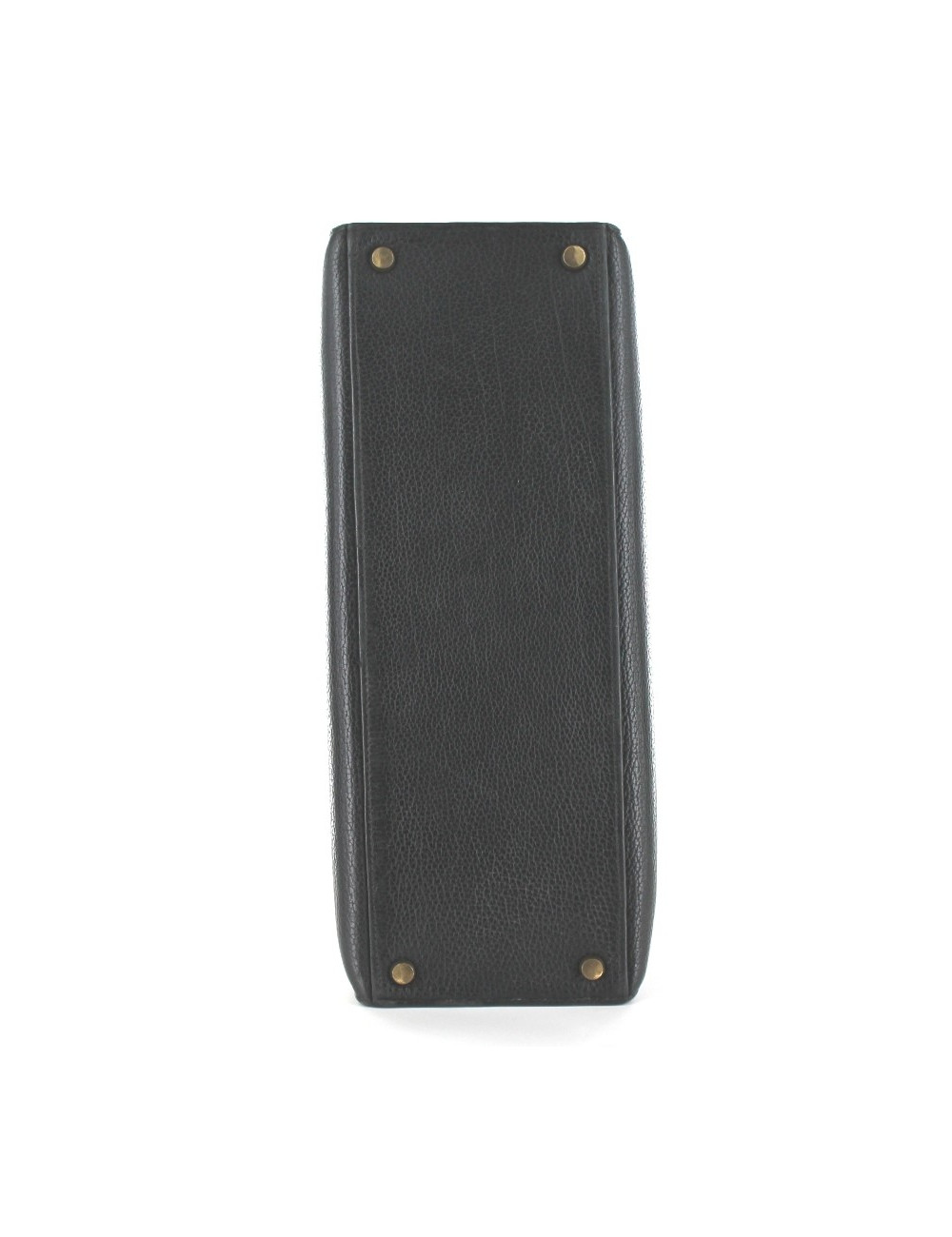 KELLY 32 HERMES en cuir noir