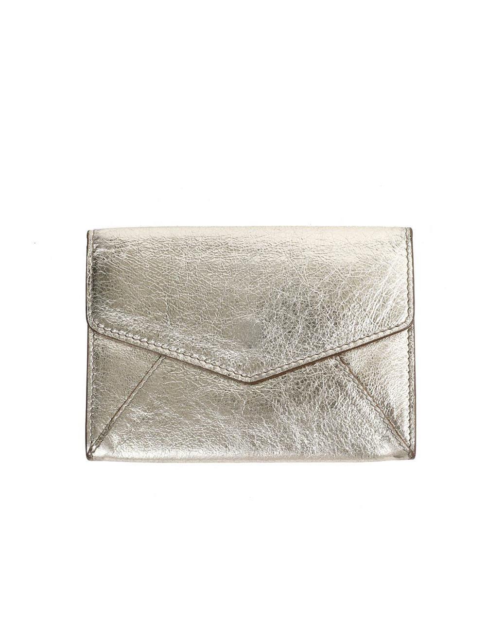 Porte- monnaie YSL SAINT LAURENT cuir doré