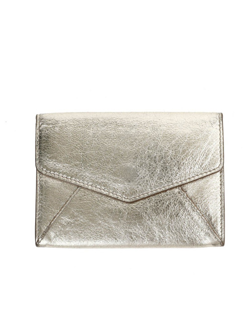 Porte- monnaie YSL SAINT LAURENT cuir doré