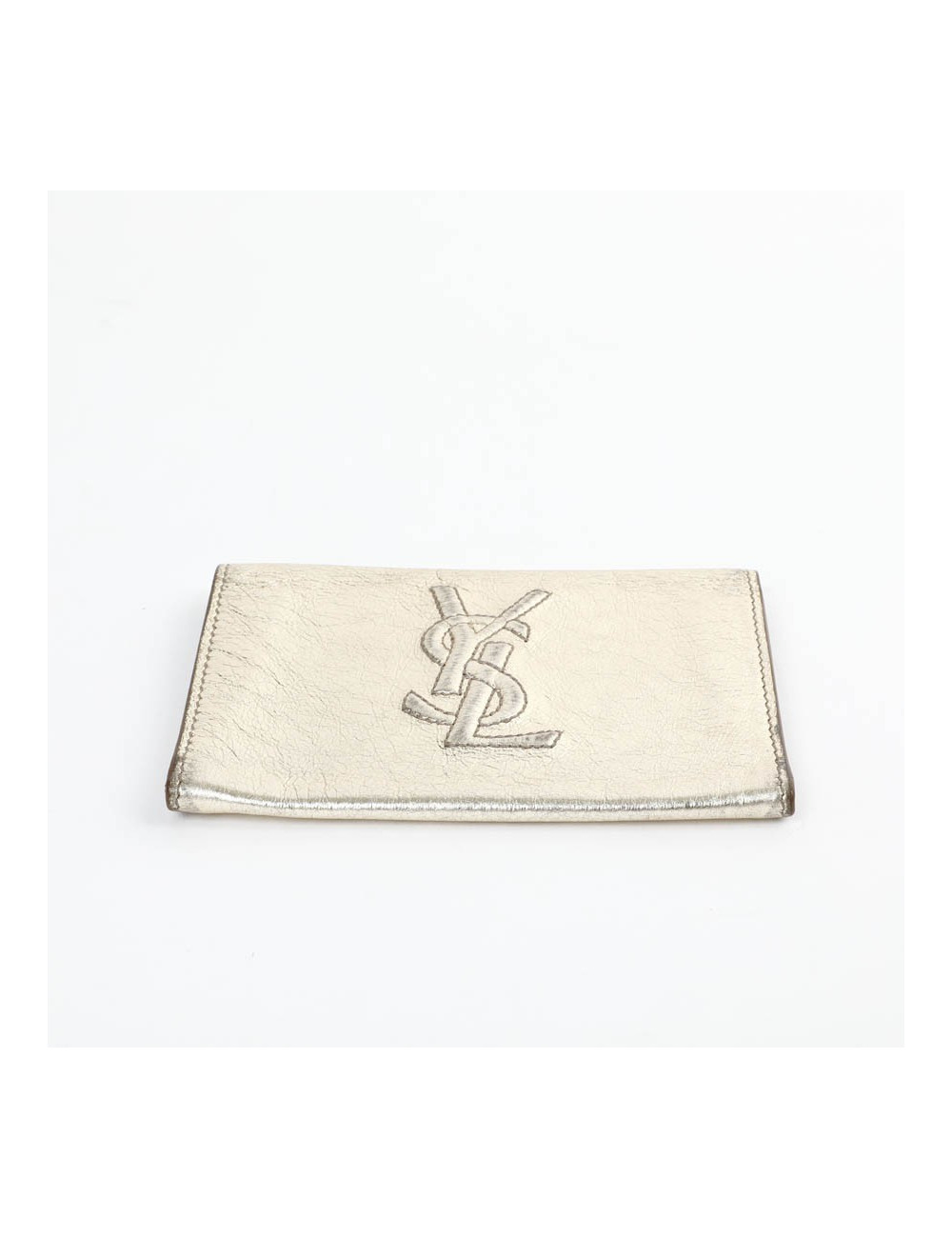 Porte- monnaie YSL SAINT LAURENT cuir doré