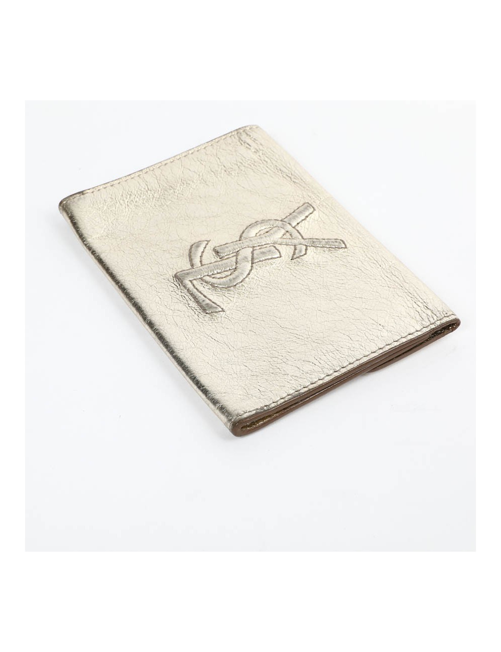 Porte- monnaie YSL SAINT LAURENT cuir doré