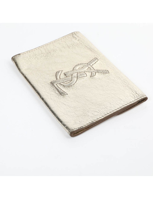 Porte- monnaie YSL SAINT LAURENT cuir doré