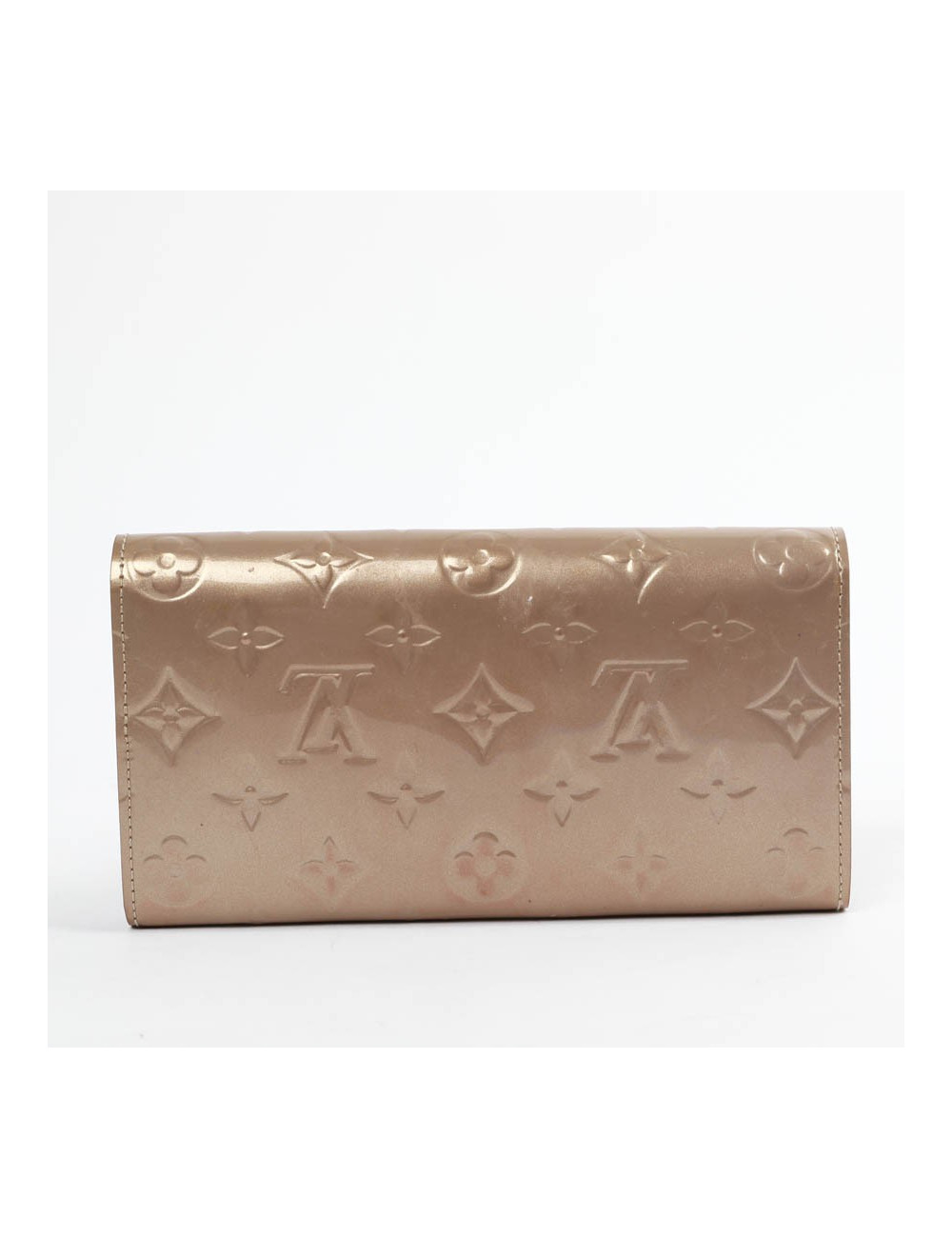 Portefeuille Sarah LOUIS VUITTON verni beige