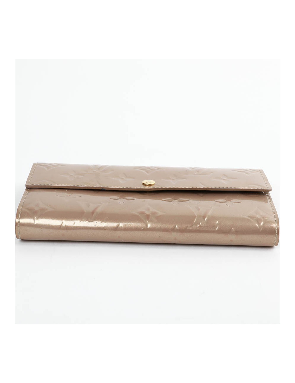 Portefeuille Sarah LOUIS VUITTON verni beige