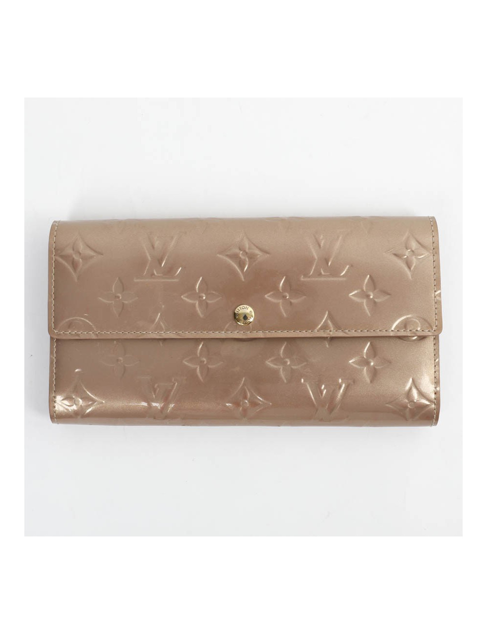 Portefeuille Sarah LOUIS VUITTON verni beige