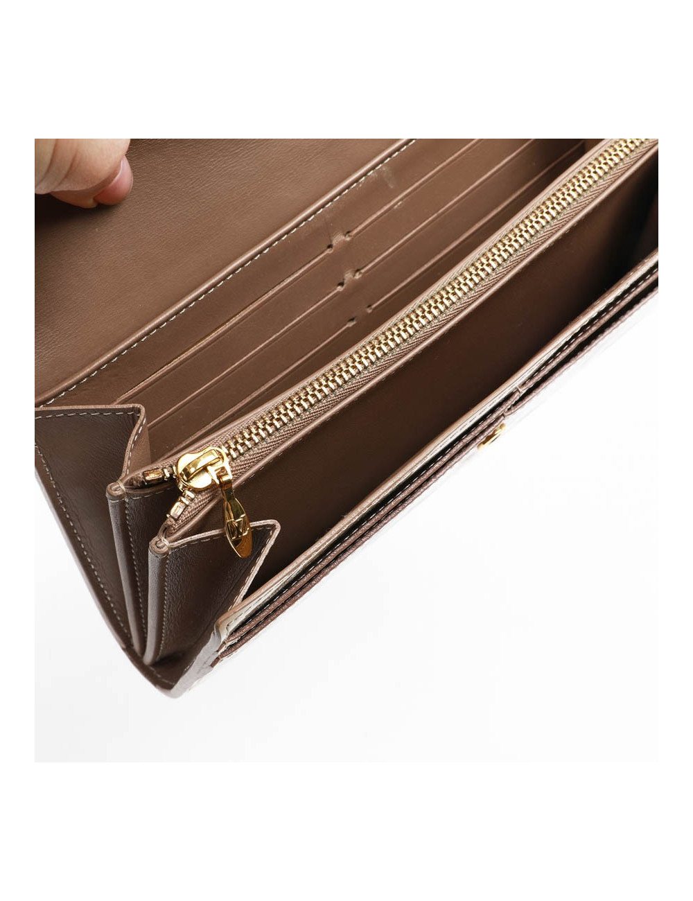 Portefeuille Sarah LOUIS VUITTON verni beige