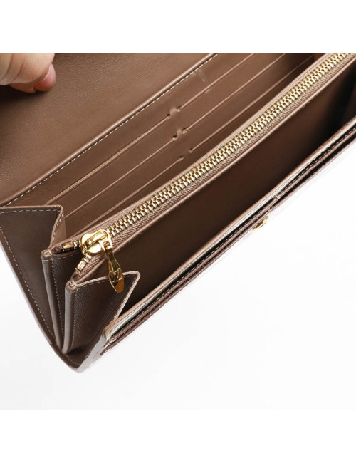 Portefeuille Sarah LOUIS VUITTON verni beige