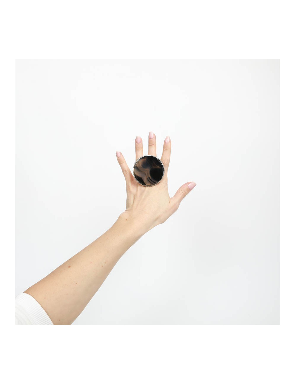 Bague ronde CHANEL pierre