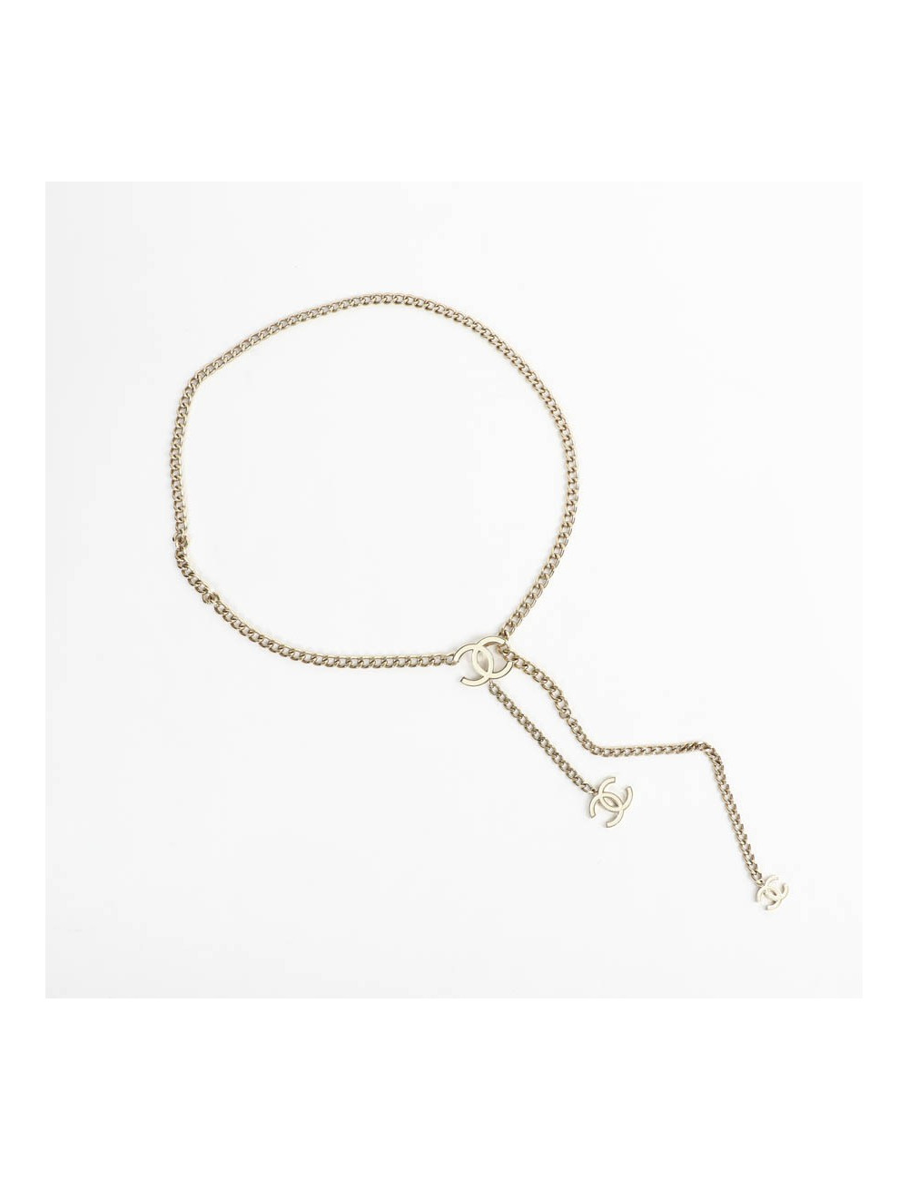 Ceinture CHANEL chaîne et émail