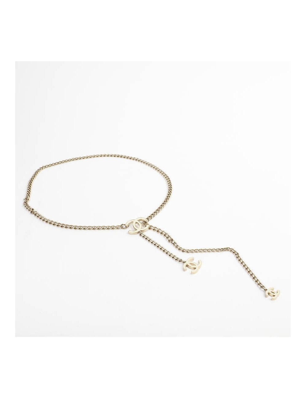 Ceinture CHANEL chaîne et émail