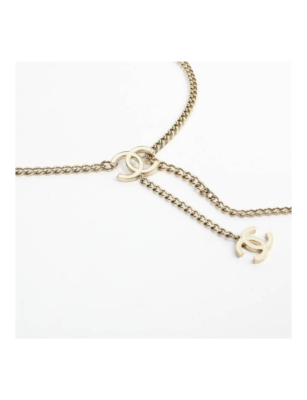 Ceinture CHANEL chaîne et émail