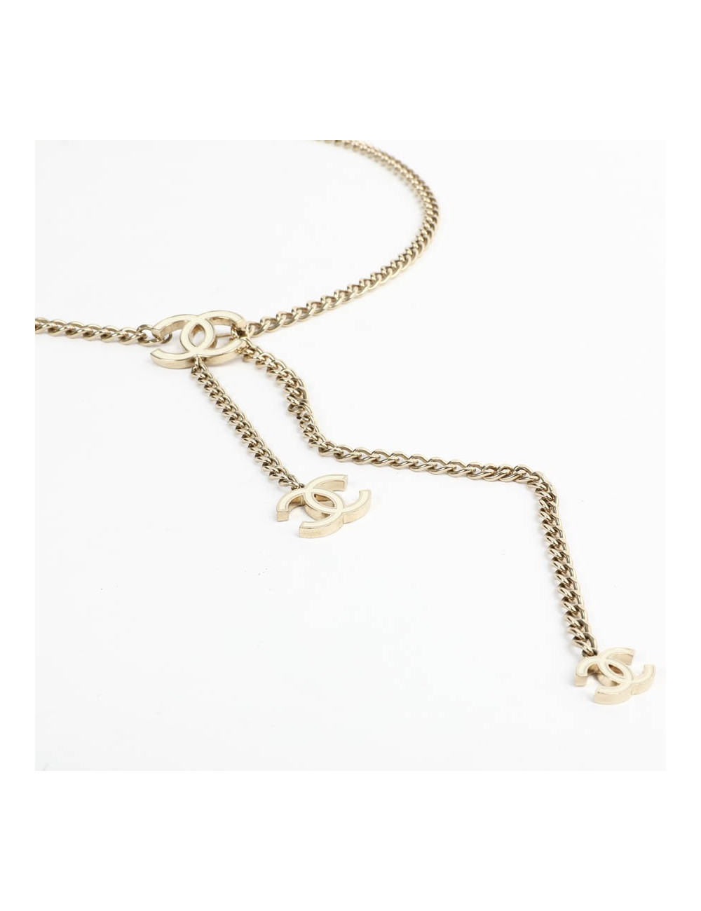 Ceinture CHANEL chaîne et émail