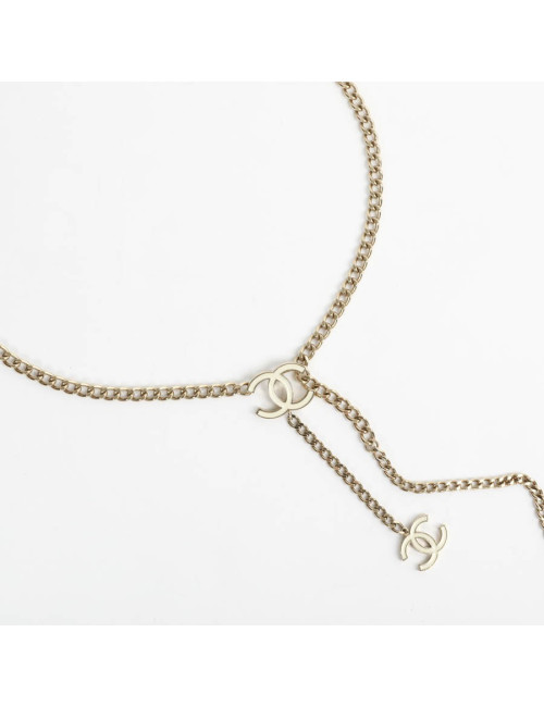 Ceinture CHANEL chaîne et émail