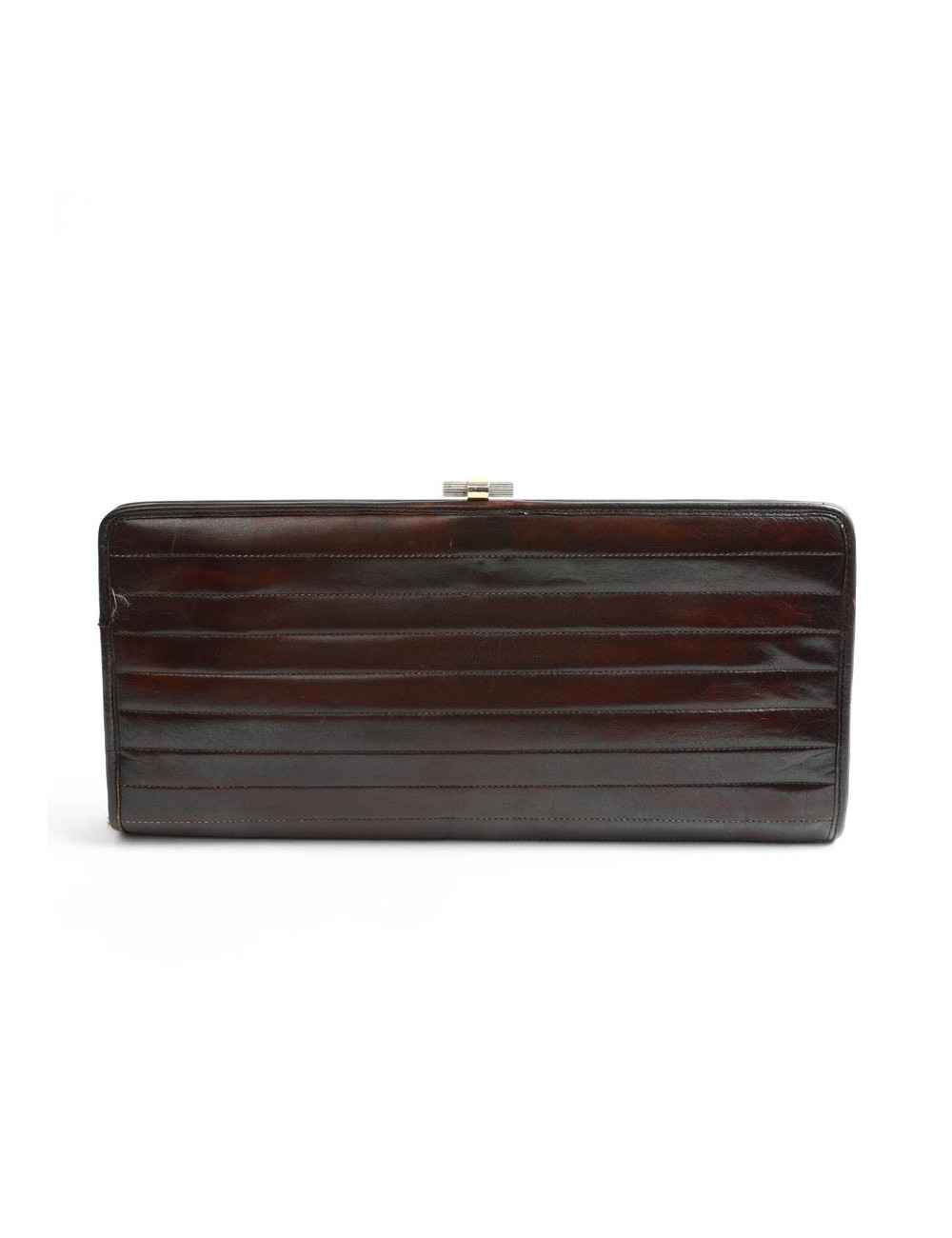 Pochette CHRISTIAN DIOR cuir marron Vintage