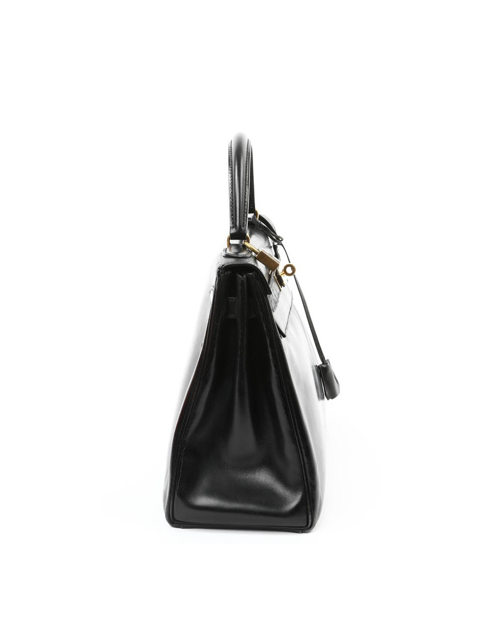Kelly 32 HERMES box noir Vintage