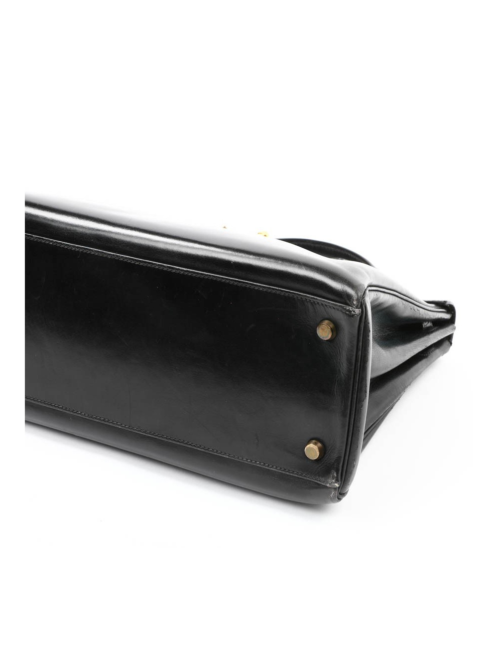 Kelly 32 HERMES box noir Vintage