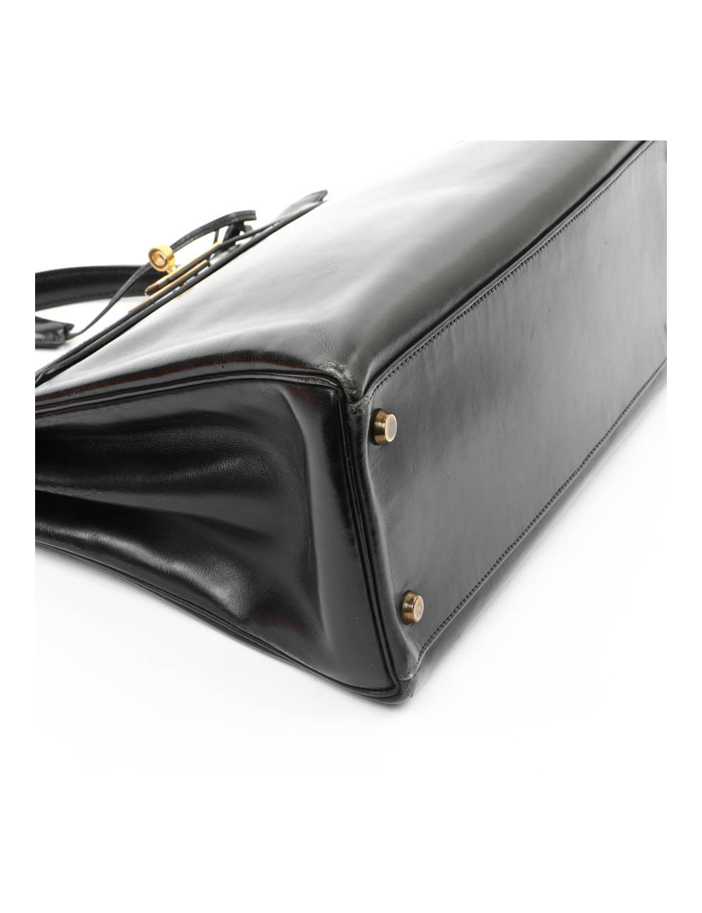 Kelly 32 HERMES box noir Vintage