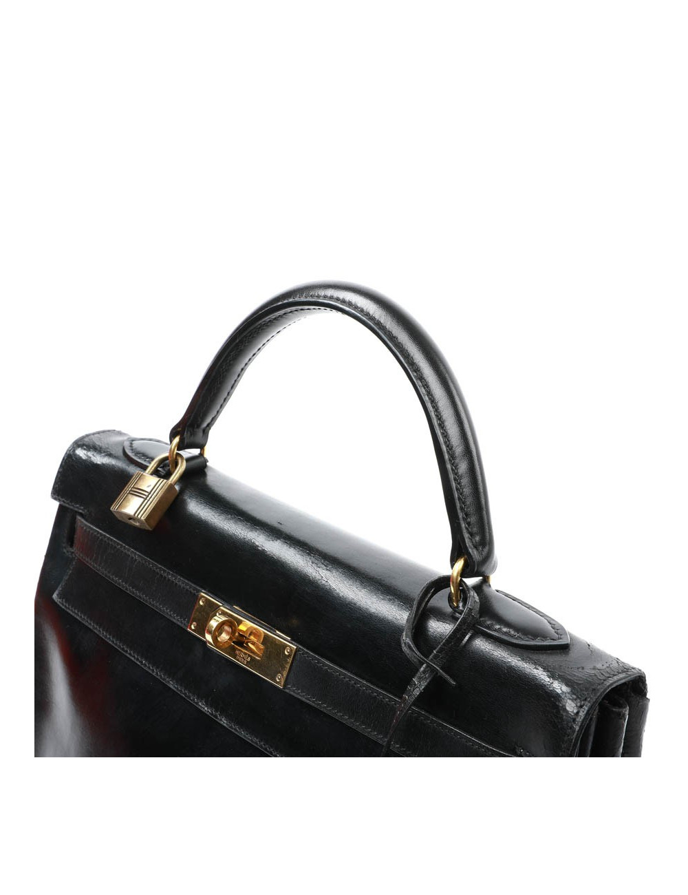 Kelly 32 HERMES box noir