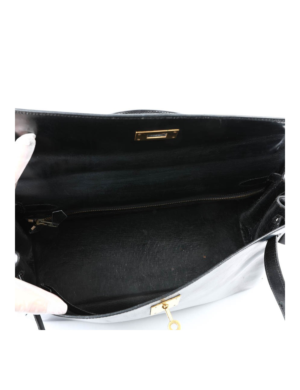 Kelly 32 HERMES box noir