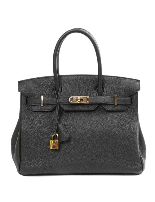 Birkin 30 HERMES cuir Togo noir