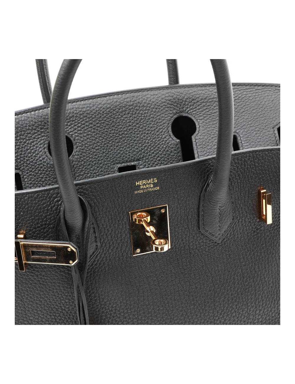 Birkin 30 HERMES cuir Togo noir