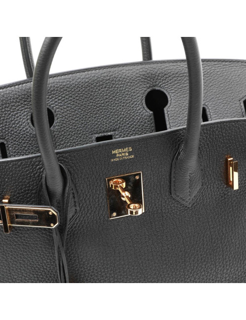 Birkin 30 HERMES cuir Togo noir