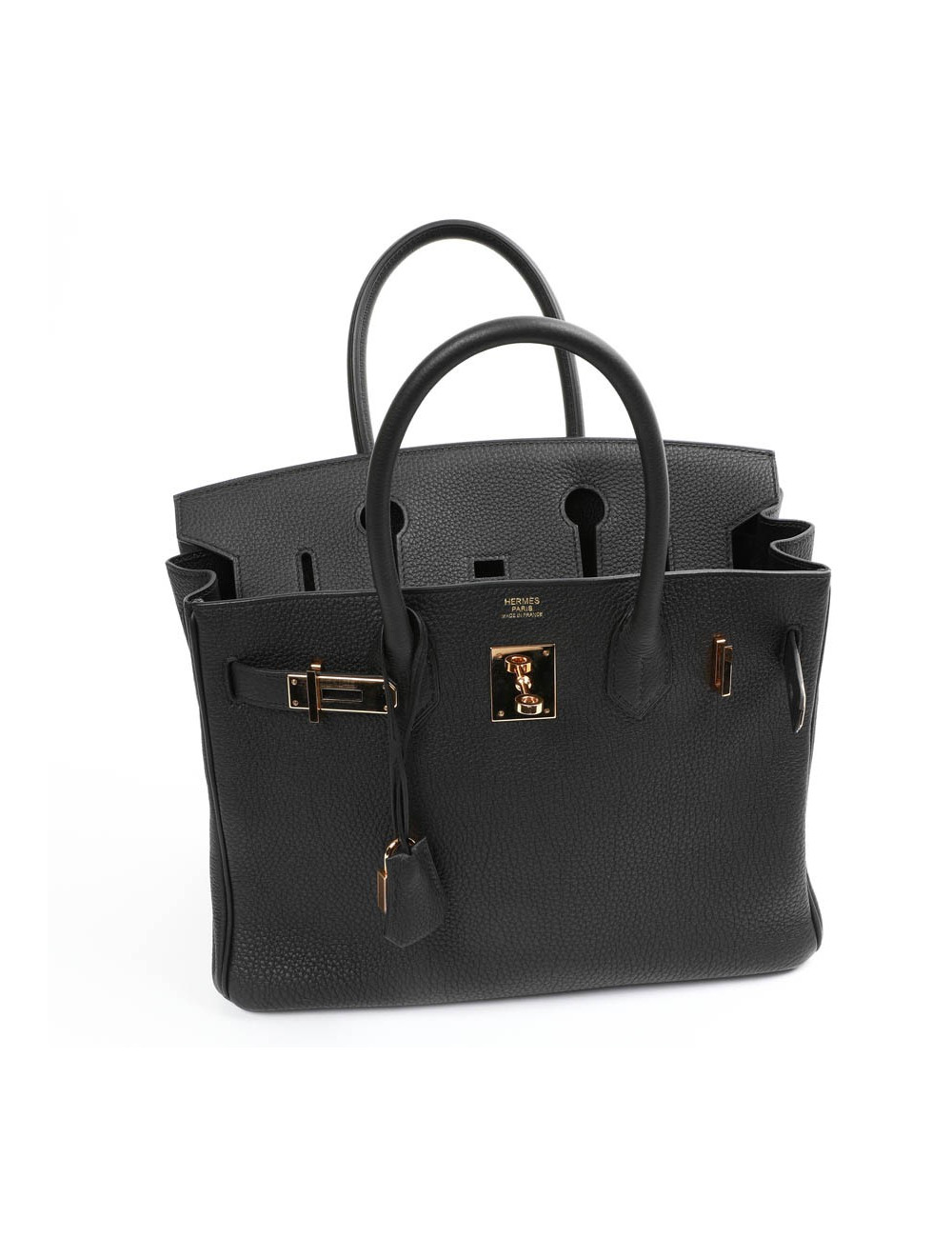 Birkin 30 HERMES cuir Togo noir