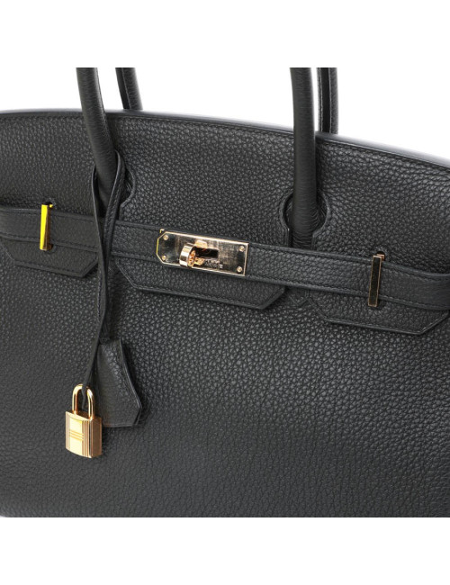 Birkin 30 HERMES cuir Togo noir