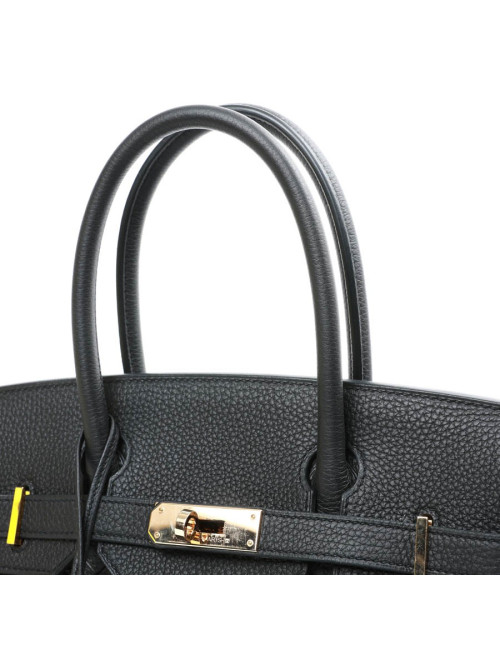 Birkin 30 HERMES cuir Togo noir