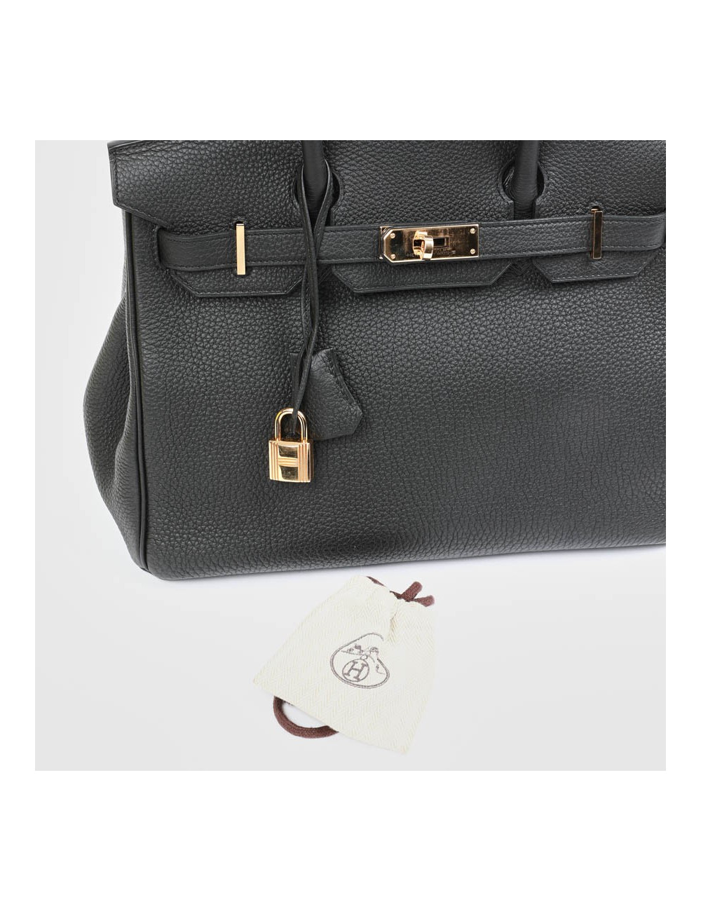 Birkin 30 HERMES cuir Togo noir