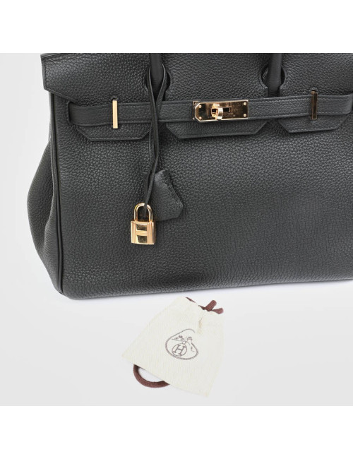 Birkin 30 HERMES cuir Togo noir