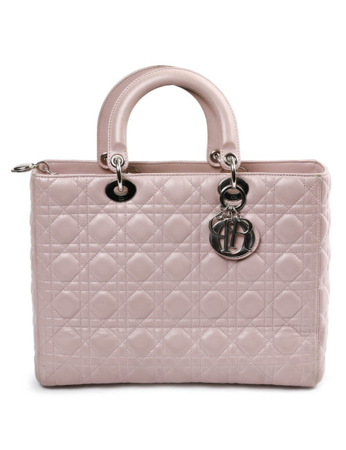 Lady Dior GM DIOR cuir parme