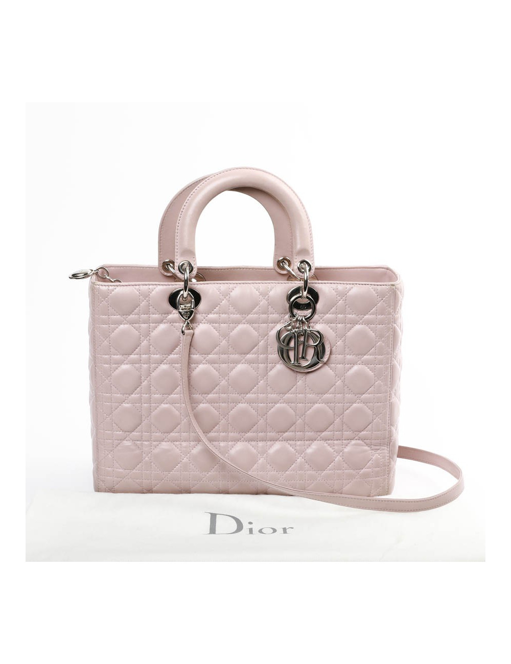 Lady Dior GM DIOR cuir parme