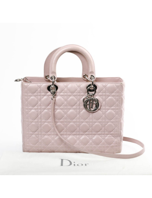 Lady Dior GM DIOR cuir parme