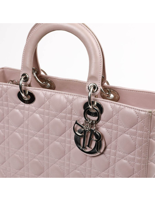 Lady Dior GM DIOR cuir parme
