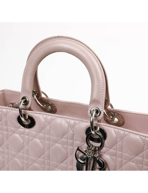 Lady Dior GM DIOR cuir parme