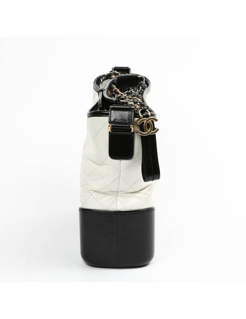 Sac CHANEL Gabrielle bicolore blanc et noir