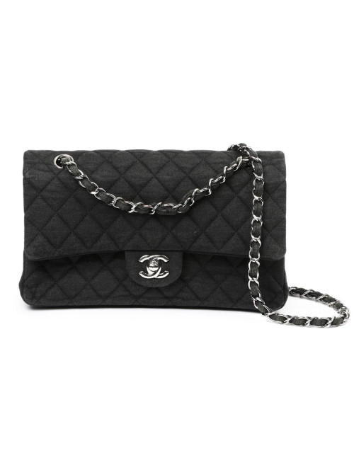 Timeless CHANEL vintage cuir noir