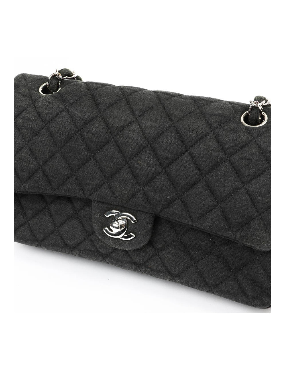 Timeless CHANEL vintage jersey noir