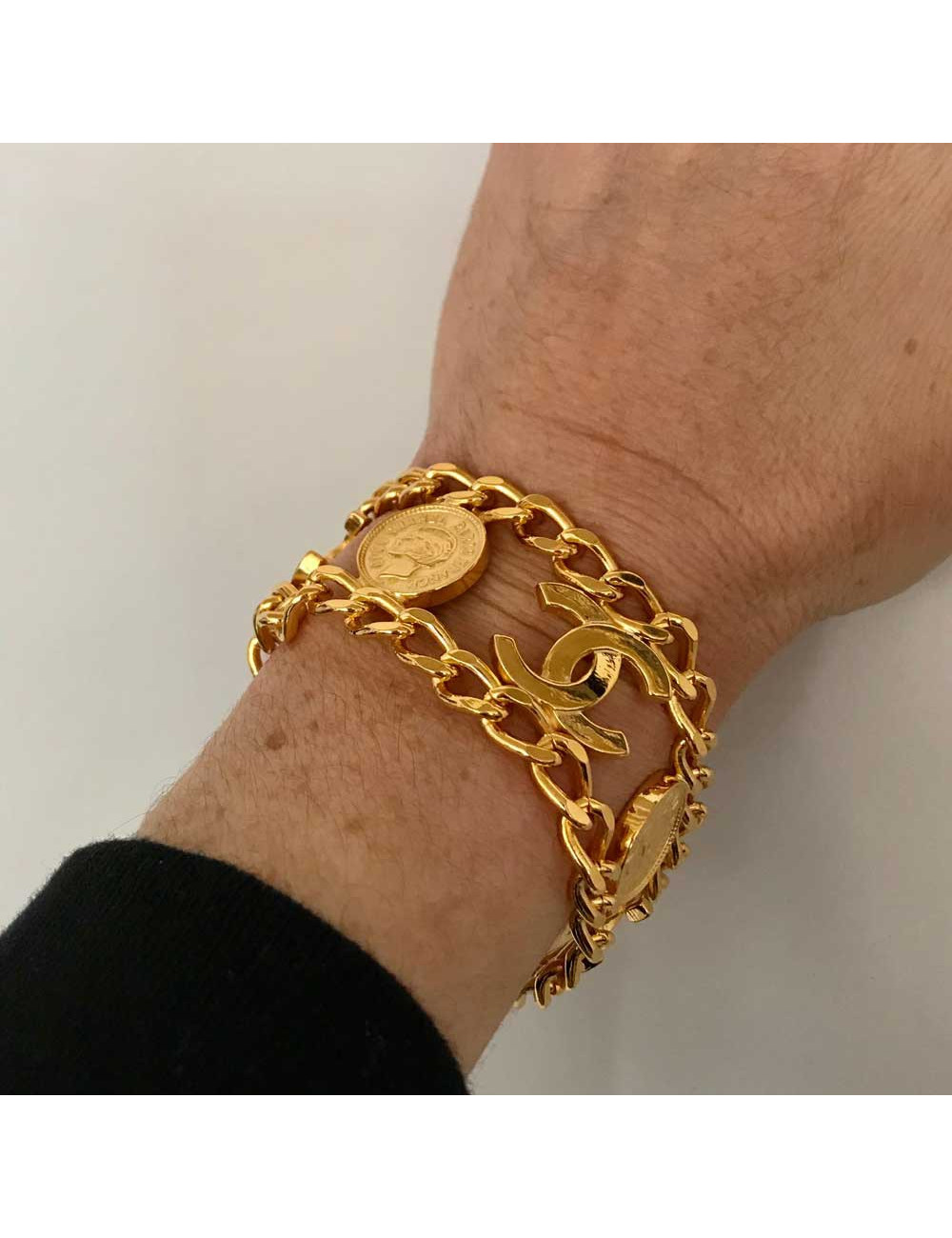 Bracelet CHANEL médailles vintage