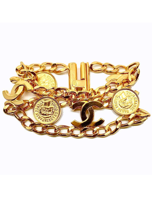 Bracelet CHANEL médailles vintage