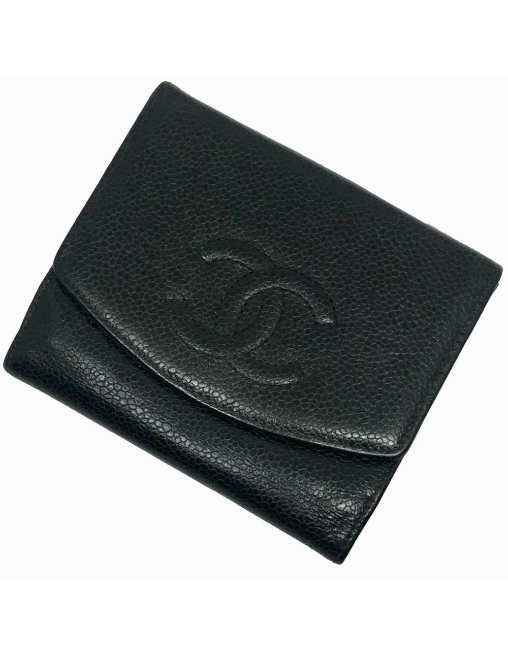 Portefeuille CHANEL caviar noir