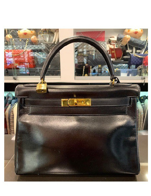 Kelly 28 HERMES cuir de veau Box Année 1991